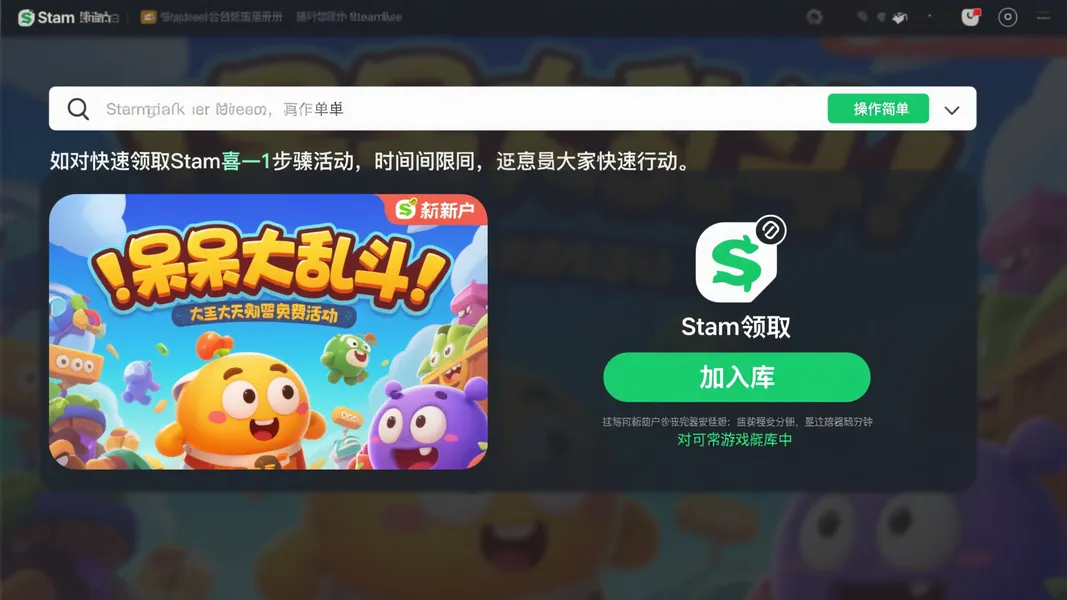 Steam免费福利：《呆呆大乱斗》多人混战游戏限时领取！